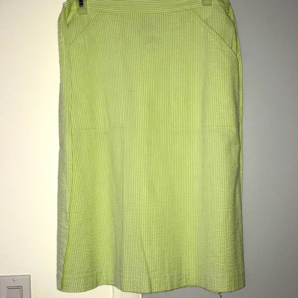 Lilly Pulitzer seersucker striped wrap skirt